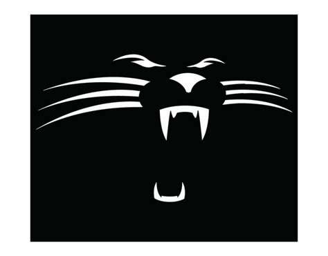 Free Carolina Panthers Black And White Logo Download Free Carolina