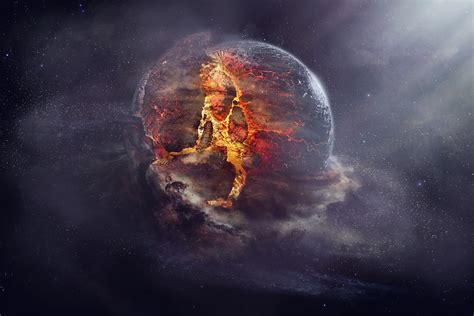 2560x1600 Space Planet Explosion Space Art Wallpaper Coolwallpapersme