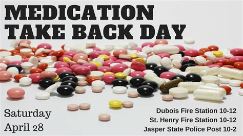 Medication Collection Day April 28th In Dubois County