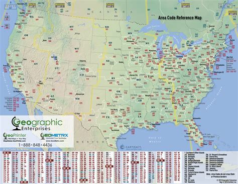 Printable Area Code Map Printable Map Of The United States