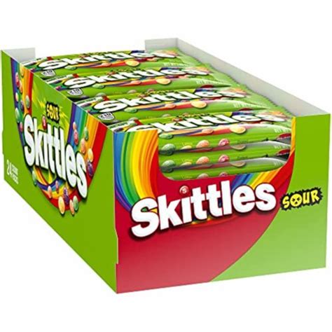 Skittles Sour Chewy Candy Bulk Pack 18 Oz 24 Full Size Packs 1