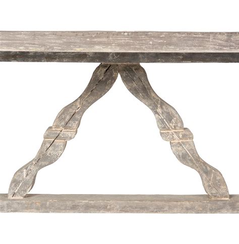 Ronald French Country Indoor Outdoor Distressed Grey Dining Table