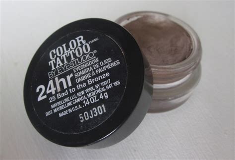 Maybelline Color Tattoo Cream Eyeshadow Bad To The Bronze Barely