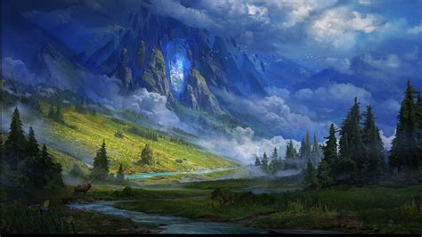 Fantasy Landscape Hd Wallpaper By Dima Tchi