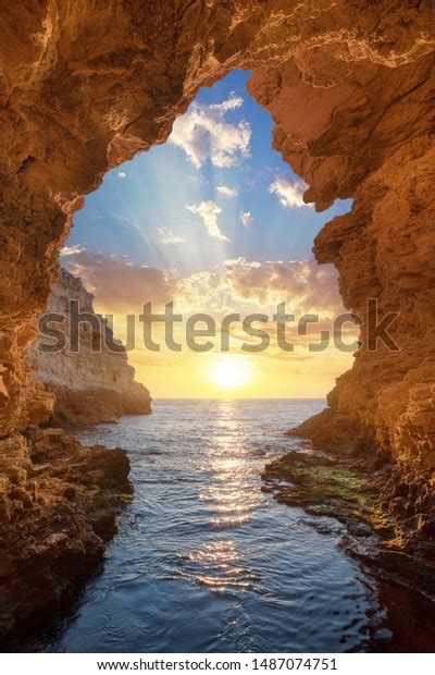 Inside Mainsail Beautiful Nature Grotto Seascape Stock Photo Edit Now