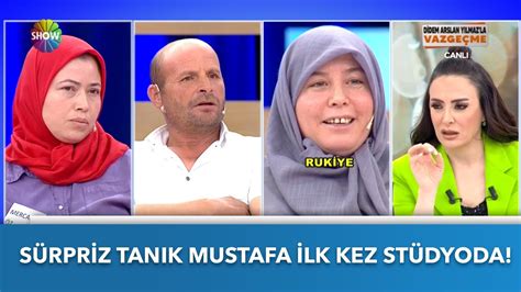 Sürpriz tanık Mustafa ilk kez stüdyoda Didem Arslan Yılmaz la