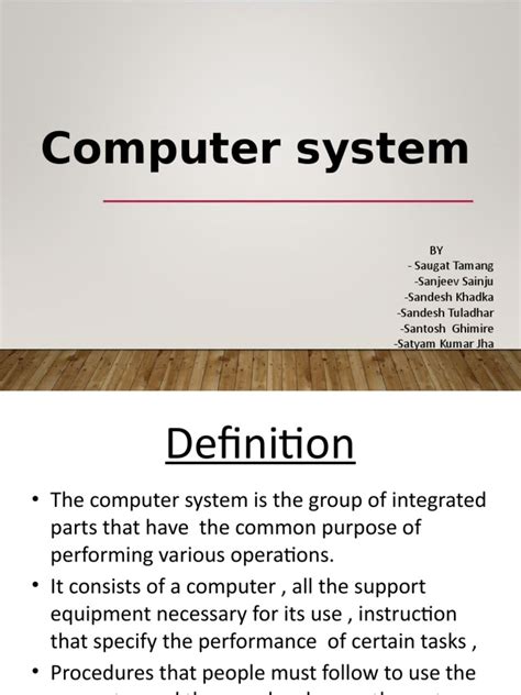 Presentation Computer System Pdf Computer Data Storage Printer