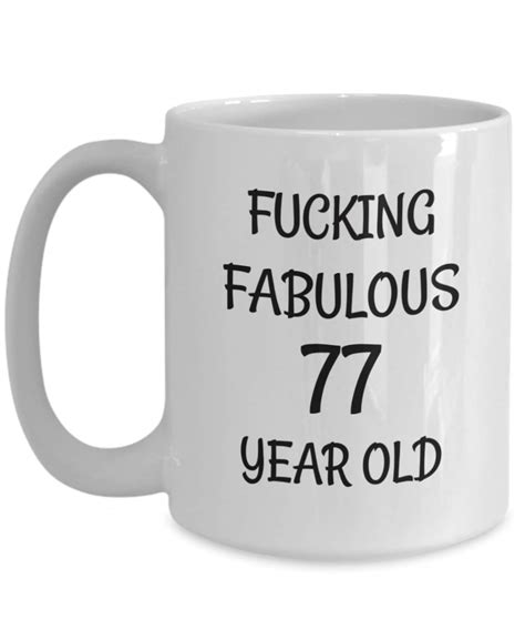 Happy Birthday Mug For 77 Year Old T For 77th Birthday Etsy