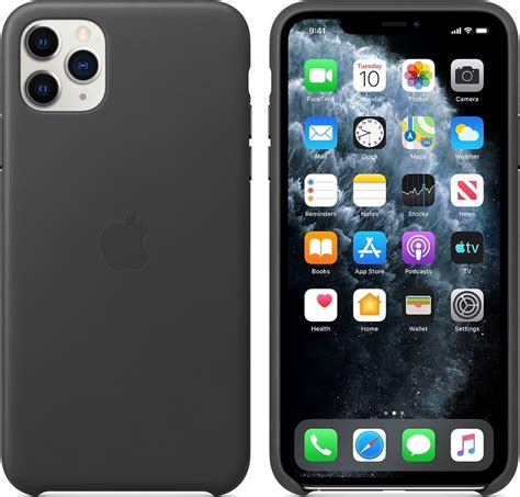 Apple Iphone 11 Pro Max Leather Case Black Mx0e2 Buy Best Price In