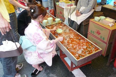 Kingyo Sukui Goldfish Scooping Is A Popular Game At Matsuri You Get