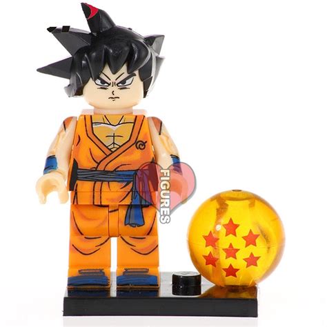 Goku Original Form Dragon Ball Z Custom Lego Minifigure Goku Etsy