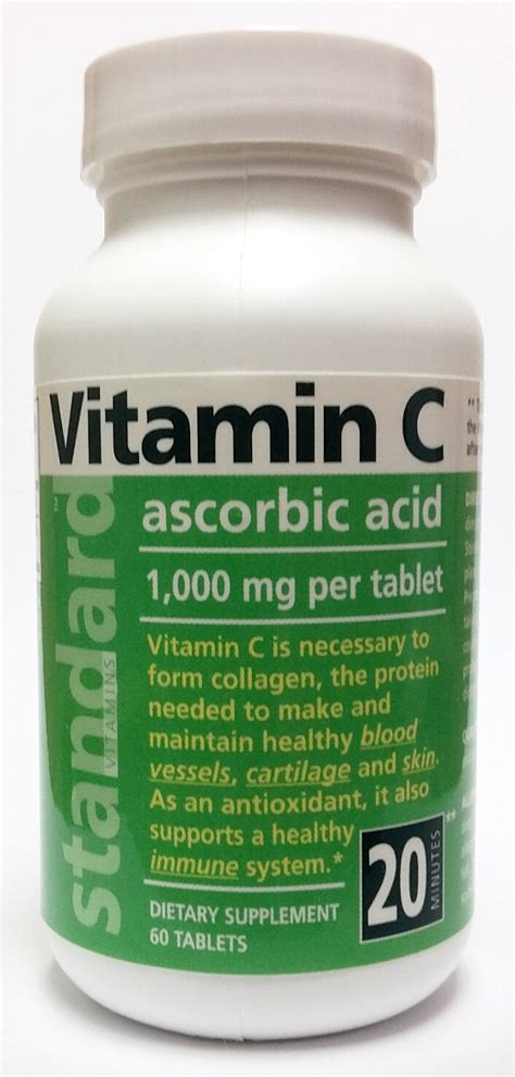 We did not find results for: Vitamin C 1000 mg, 60 Tablets - Standard Vitamins
