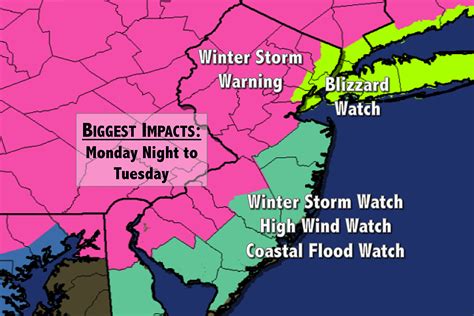 Winter Storm Warning Issued Ahead Of Tuesdays Snow And Wind