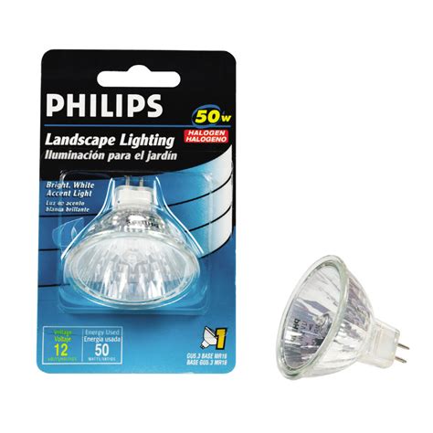 Shop Philips 50 Watt Mr16 Plug In Base Bright White Halogen Accent