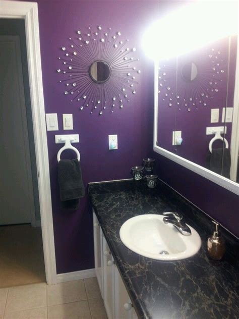 Pin By Jd Brunelle On Things I Redid Purple Bathroom Decor Purple
