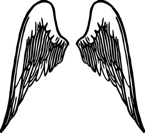 Angel Wings Silhouette Clipart Best