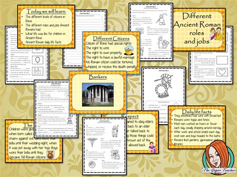 Ancient Roman Daily Life Complete History Lesson Teaching Resources