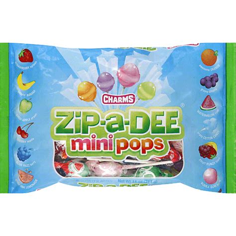Charms Zip A Dee Mini Pops Assorted Packaged Candy Langensteins
