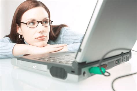 Woman Using Watching Laptop Computer Screen Uid Actionweb
