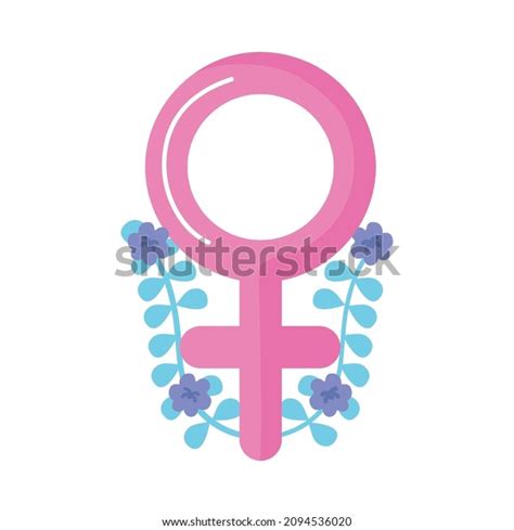 Female Gender Symbol Flowers Stock Vector Royalty Free 2094536020 Shutterstock