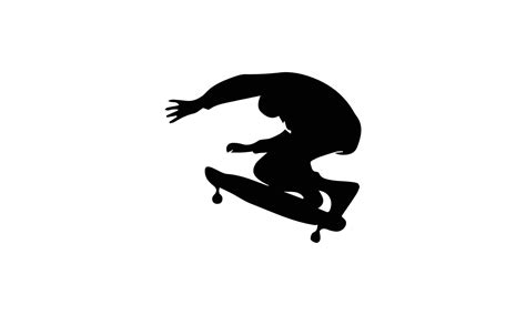 Man Playing Skateboard Silhouette Vector Illustration Design 5392137