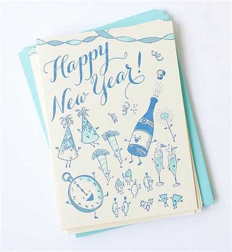 New year's is the culmination of a season filled with joy. 50 Creative New Year Card Designs for Inspiration - Jayce ...