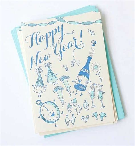 If you enjoy making cards and collecting card making tips, then you'll love these diy new years cards!. 50 Creative New Year Card Designs for Inspiration - Jayce ...