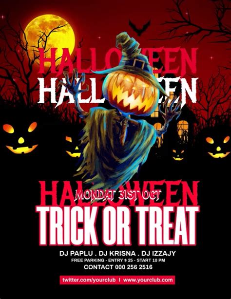 Copy Of Halloween Trick Or Treat Postermywall