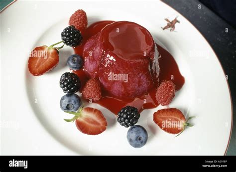 A Summer Pudding At Wiltons Restaurant London Stock Photo Alamy