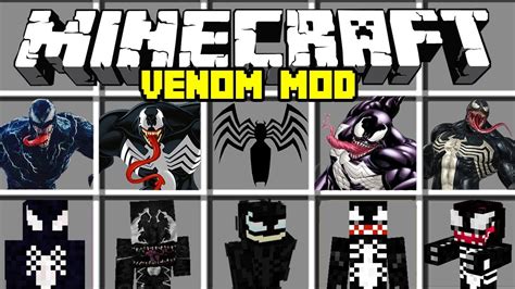 Minecraft Venom Mod Become Venom And Battle Spiderman Minecraft