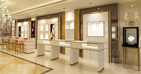 Silver Golden Diamonds Shops Interior Design Images Jewellery Counter