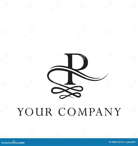 Luxury Letter P Logo Ornament Stock Vector Illustration Of Logo