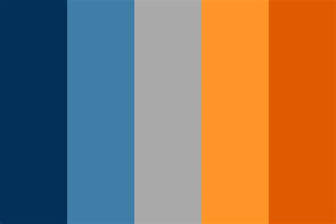 Blue Meets Orange Color Palette Orange Color Palettes Orange Color