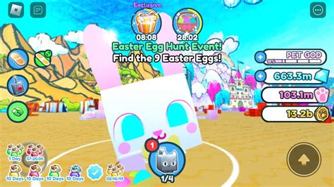 I Hatched The Huge Easter Bunny In Pet Simulator X Youtube
