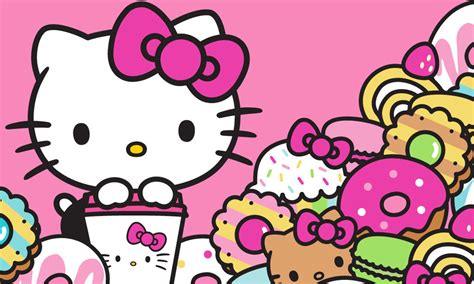 Hello kitty cat toy character play yellow guitar. Hello Kitty - 1000x600 - Download HD Wallpaper - WallpaperTip