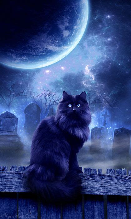 The Witches Familiar Black Cat Art Cat Art Cats