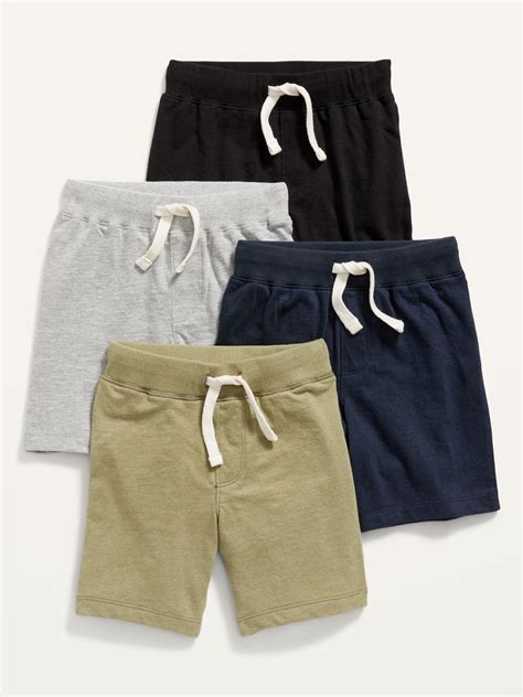 4 Pack Functional Drawstring Jersey Shorts For Toddler Boys Old Navy
