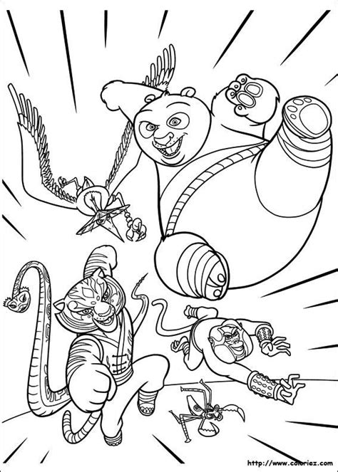 Coloring pages tree fu tom best summer tree coloring page. Free printable Kung Fu Panda coloring pages
