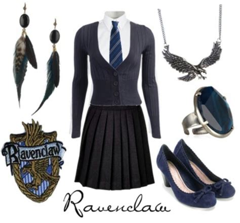 Ravenclaw School Outfit Model Pakaian Pakaian Orang Cantik