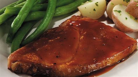 Ham Steak With Apple Barbecue Sauce Recipe