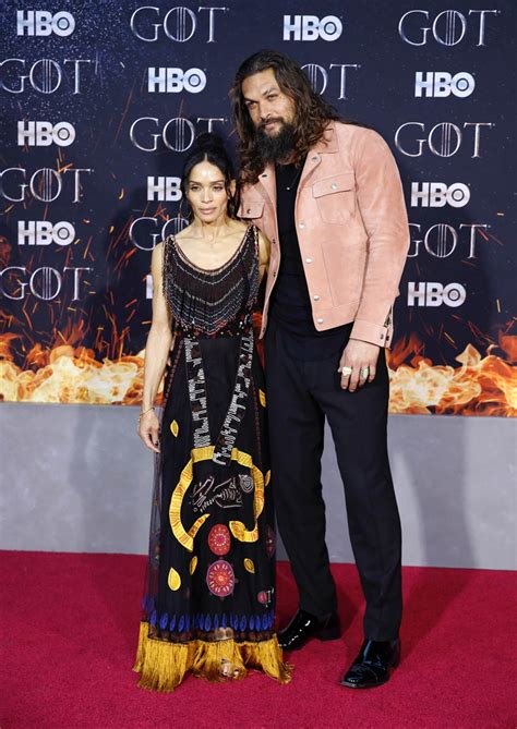 Jason Momoa And Lisa Bonet Attend Final Game Of Thrones Premiere