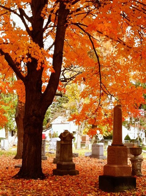 A Very Cool Old Cemetery In Ohio During The Fall Cemetery Headstones