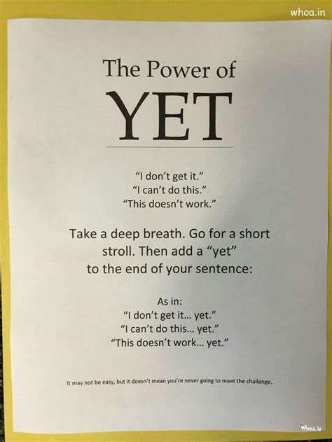 Image Of The Educational Thought The Power Of Yet
