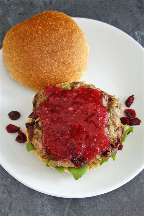Thanksgiving Turkey Burger Recipe Delicious Cranberry Burger
