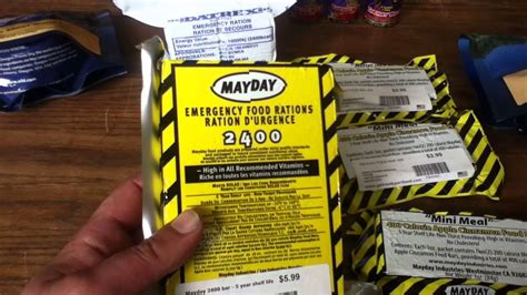 The gold standard of emergency food rations. Mayday Emergency Food Ration Bars - YouTube