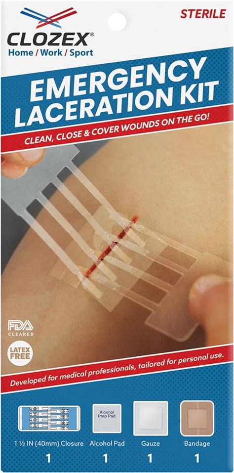 Clozex Emergency Laceration Kit Repair Wounds Without Stitches Fda