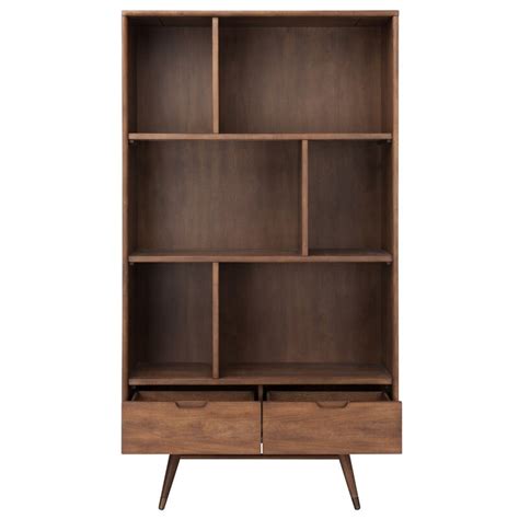 36 Solid Wood Geometric Bookcase Allmodern