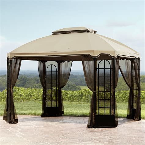 • replacement canopy for the gardenline® 10 x 10 ft. Essential Garden Replacement Canopy for Terrace Gazebo ...