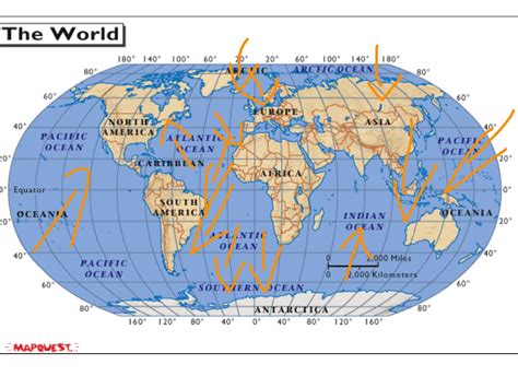 Printable 7 Continents And 5 Oceans