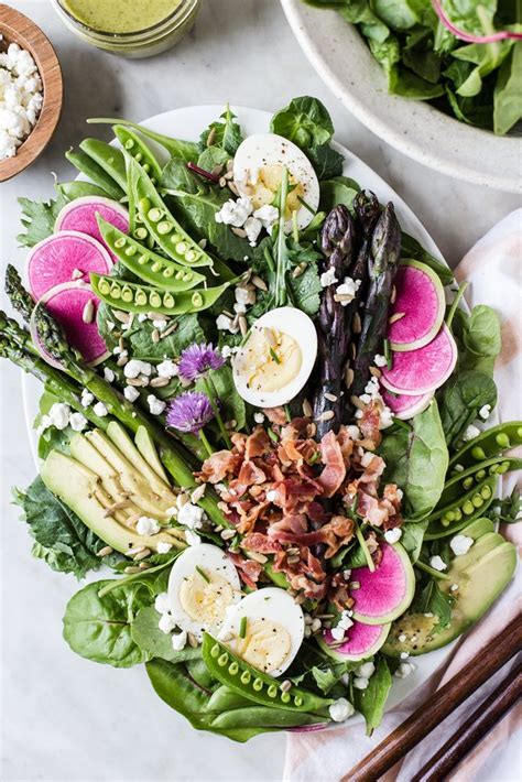 Spring Cobb Salad Recipe Salad Recipes Food Recipes Green Salad